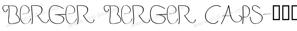 Berger Berger Caps字体转换
